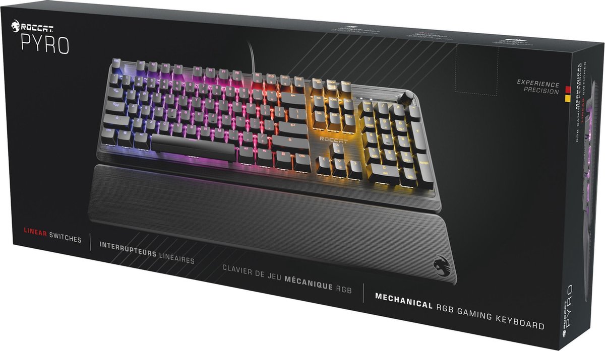 Roccat Pyro Mechanisch Qwerty Gaming Toetsenbord - Rode Switch