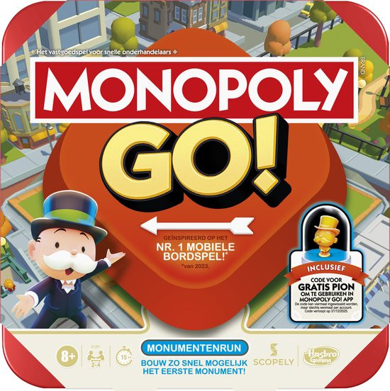 Monopoly GO! - Bordspel - Gezelschapsspel