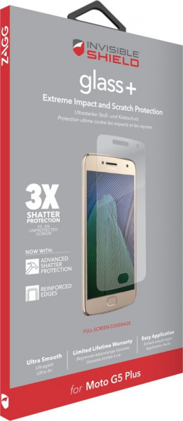 InvisibleShield Motorola G5 Plus Glass Screen Protector