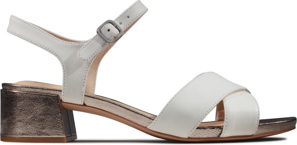 Clarks - maat 40- Sheer35 Strap Dames Sandalen - White Combi