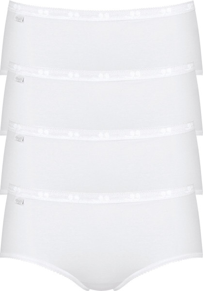 sloggi Maat 44 Basic+ Dames Midi slip - 4-pack - Wit