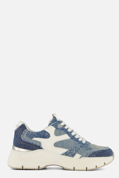 Tamaris - maat 39- Denim Sneakers blauw Synthetisch - Dames