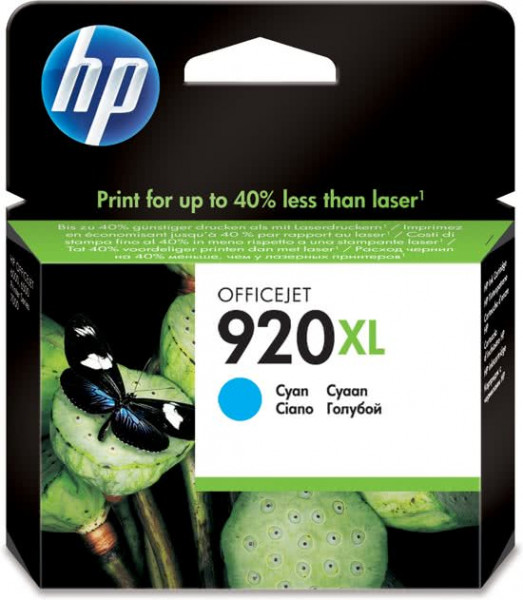 HP 920XL - Inktcartridge / Cyaan (CD972AE)