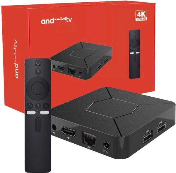 Android TV Box - 4K - Chromecast Streaming -Box met WiFi - Bluetooth Incl. - Google assistant