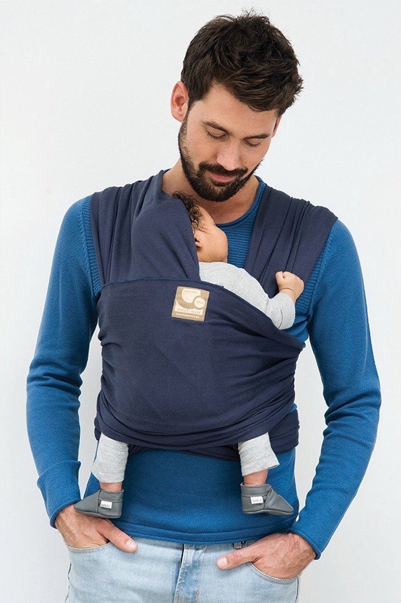 Babylonia draagdoek - Tricot-Slen - Jeansblauw