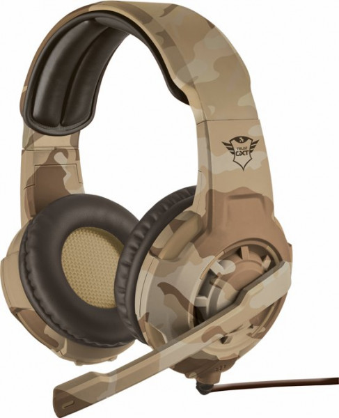 Trust GXT 310 Radius - On-ear Gaming Headset (PC + PS4 + Xbox One) - Desert Camouflage