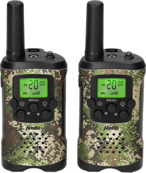 Alecto FR115CAMO - Set van twee walkie talkies voor kinderen - tot 7 kilometer bereik - CAMO