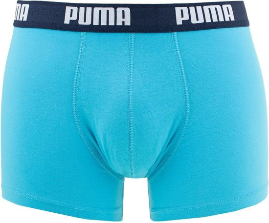 Puma - S - Basic Boxershort Aqua/Blue 2-pack