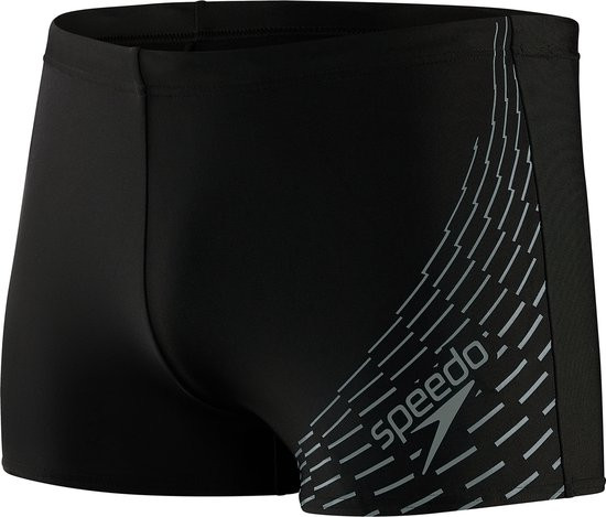 Speedo Maat XXL Medley Logo Aquashort Zwart/Grijs Heren Sportzwembroek - Maat 8
