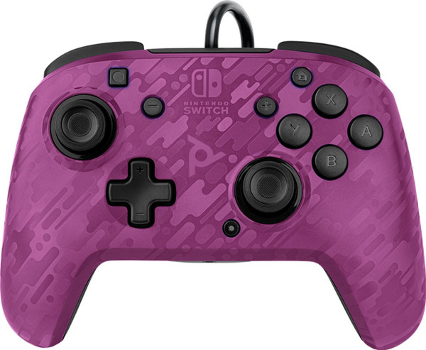 Faceoff Deluxe+ Nintendo Switch Controller - Purple Camo