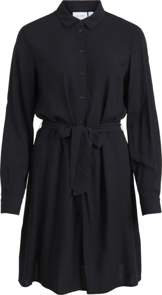 Vila - Maat 40 - VIPAYA L/S SHIRT DRESS/SU - NOOS Dames Jurk Black