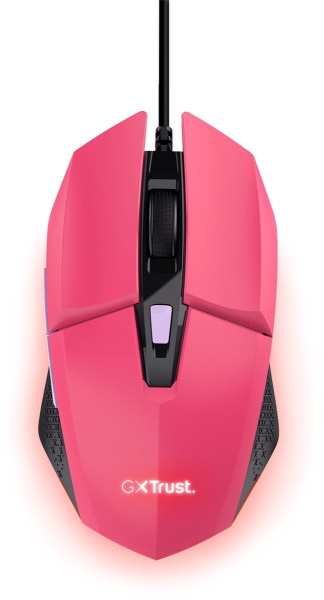 Trust GXT 109P Felox - Bedrade Gaming Muis - 6400 DPI - Verlichting - Roze