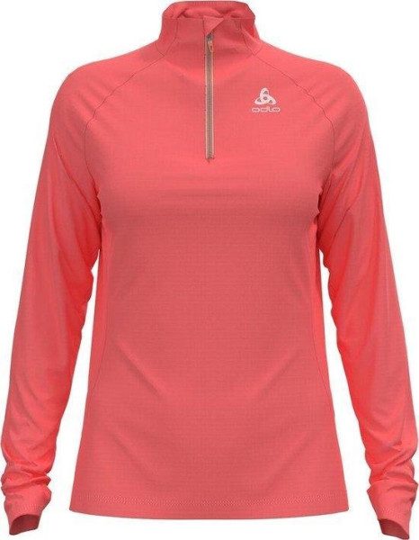 ODLO - Maat XL - Midlayer Essential 1/2 Zip Dames - Siesta