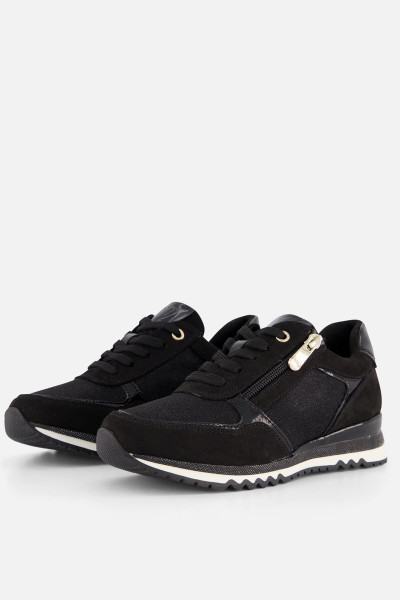 Marco Tozzi - maat 40 - Sneakers zwart Textiel - Dames