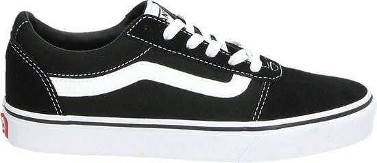 Vans Ward Suede/Canvas Dames Sneakers - 39 - Black/White