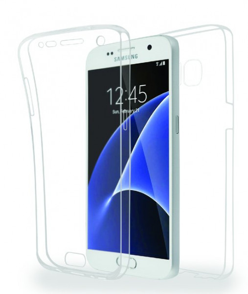 Koopjeshoek - Azuri cover - Front & Back - transparant - voor Samsung S7