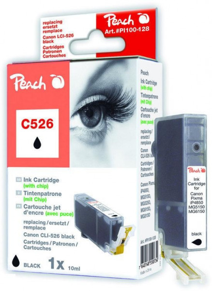 Peach C526 - Inktcartridge / Zwart
