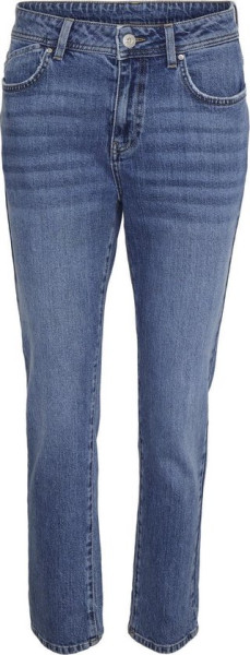 Noisy may Jeans Nmolivia Nw Slim Straight Jeans Mb 27015687 Medium Blue Denim Dames Maat - W27 X L32