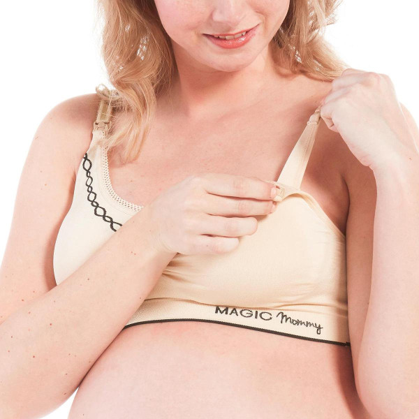 MAGIC Bodyfashion - Maat S - Fancy Mommy Nursing Bra Latte Vrouwen