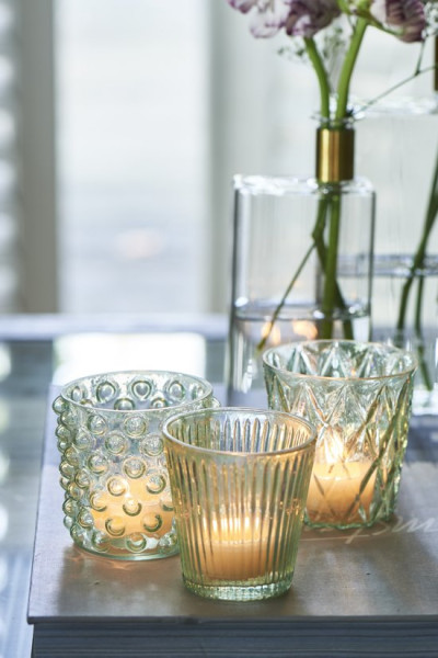 Camps Bay Votives green S/3