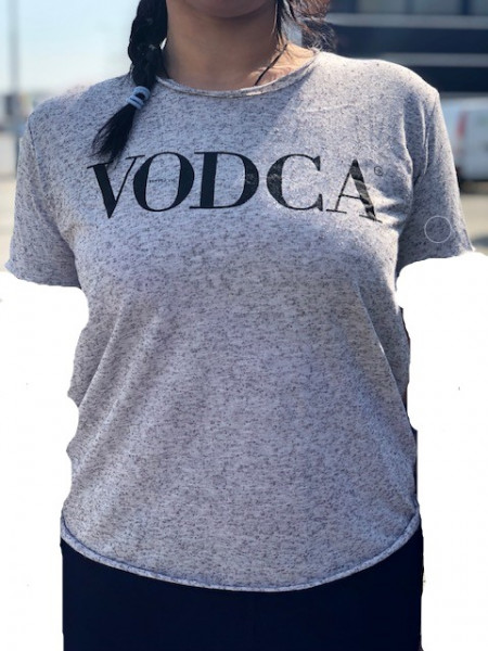 T-shirt - VODCA - Grijs - L
