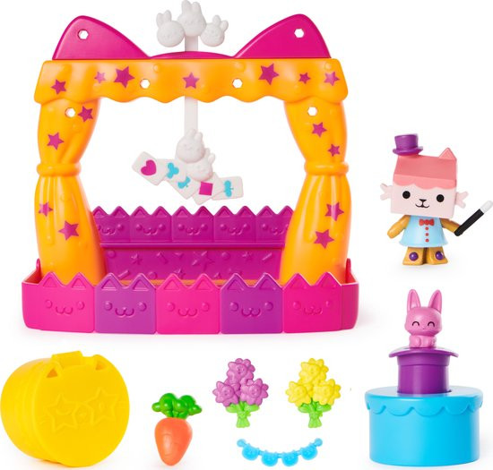 Gabby's Poppenhuis - Baby Kitty Balkon - 8-delige speelset met speelgoedfiguren accessoires voor het