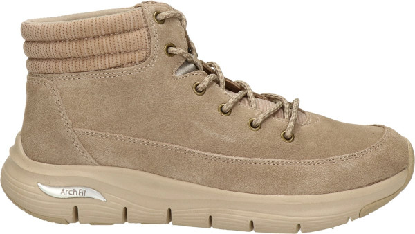 Skechers Arch Fit - maat 38 - Smooth veterboots taupe Suede - Dames