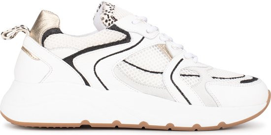 PS Poelman CIBEL - maat 42- Dames Sneakers - Wit met combinatie