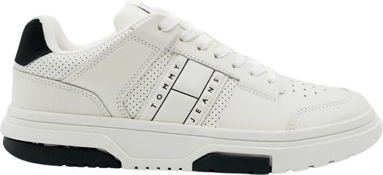 Tommy Jeans - maat 36 - The Brooklyn Elevated Sneakers - Leren Sneaker - Dames - Zwart