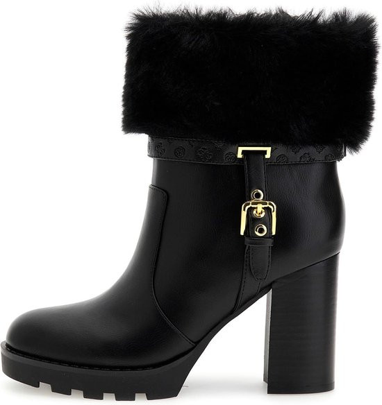 Guess Neate - maat 37 - Dames Enkellaarzen - Zwart - PU