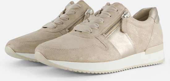 Gabor - mt 40.5 - Sneakers taupe Nubuck - Dames