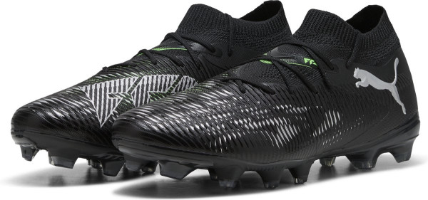PUMA FUTURE 8 MATCH FG/AG - maat 42 - Unisex Sportschoenen - PUMA Black-Cool Light Gray-Fluo Green