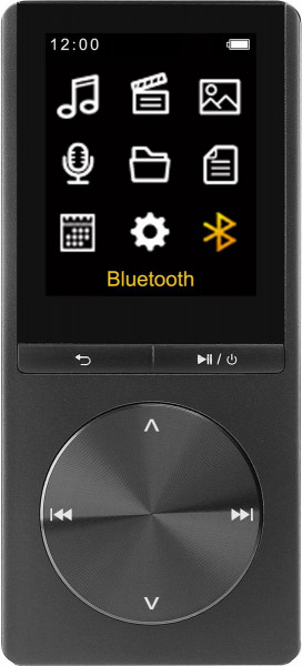 Difrnce MP1820BT Black - MP4 speler met 4GB geheugen - Zwart
