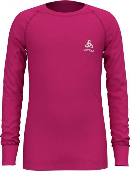 Odlo Bl Top Crew Neck L/S Active Warm Kinderen Thermoshirt - Beetroot Purple - Maat 152