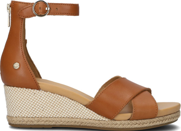 UGG- Maat 37- W Eugenia Dames Sandalen - Cognac