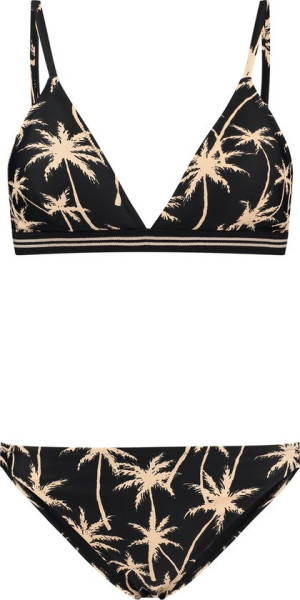 Shiwi Maat 40 ROMY bikini set VACATION PALM - black