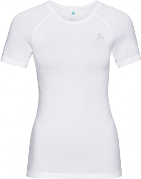 Odlo Bl Top Crew Neck S/S Performance Light Dames Sportshirt - White - Maat S