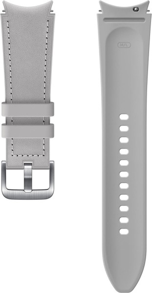 Samsung Hybrid Leather Band - Galaxy Watch4 - 20mm M/L - Zilver