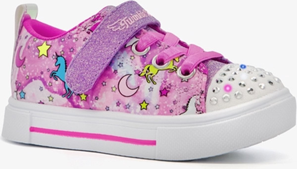 Skechers -maat 24- Twinkle Sparks Unicorn Drea Meisjes Sneakers - Roze