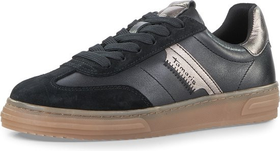 Tamaris - maat 40- Core Dames Sneakers - BLACK LEATHER