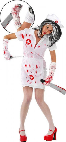 Zombie Nurse - Carnavalskleding - Maat S/M