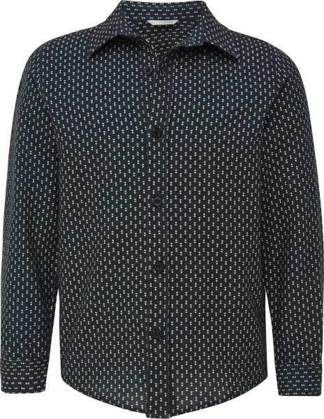 Mexx - -maat 110 - Jongens Overhemd-Blauw print