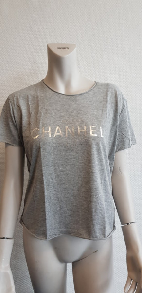 Chanhell T-shirt grijs maat M