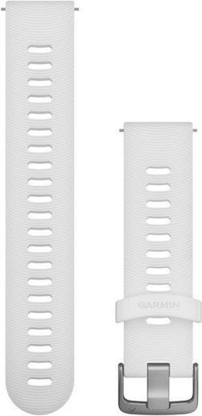 Garmin Quick Release Siliconen Horlogebandje - 20mm Polsbandje - Wearablebandje - Wit