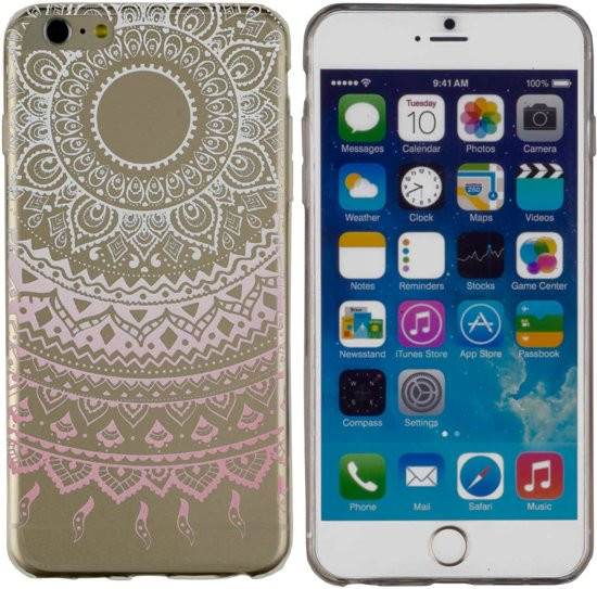 MP Case TPU case mandala design voor Apple iPhone 6 / 6s back cover