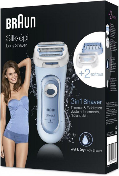 Braun Silk-epil Lady Shaver 5-160 3in1 & Droog Lady Shave Met 2 Extra's