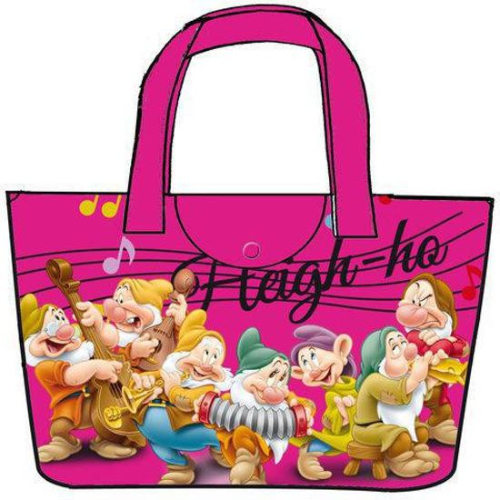 7 Dwergen Heigh Ho - Strandtas - Kinderen - Fuchsia