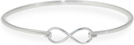 Lovenotes bangle - zilver - infinity - klemsluiting - Ø60 mm