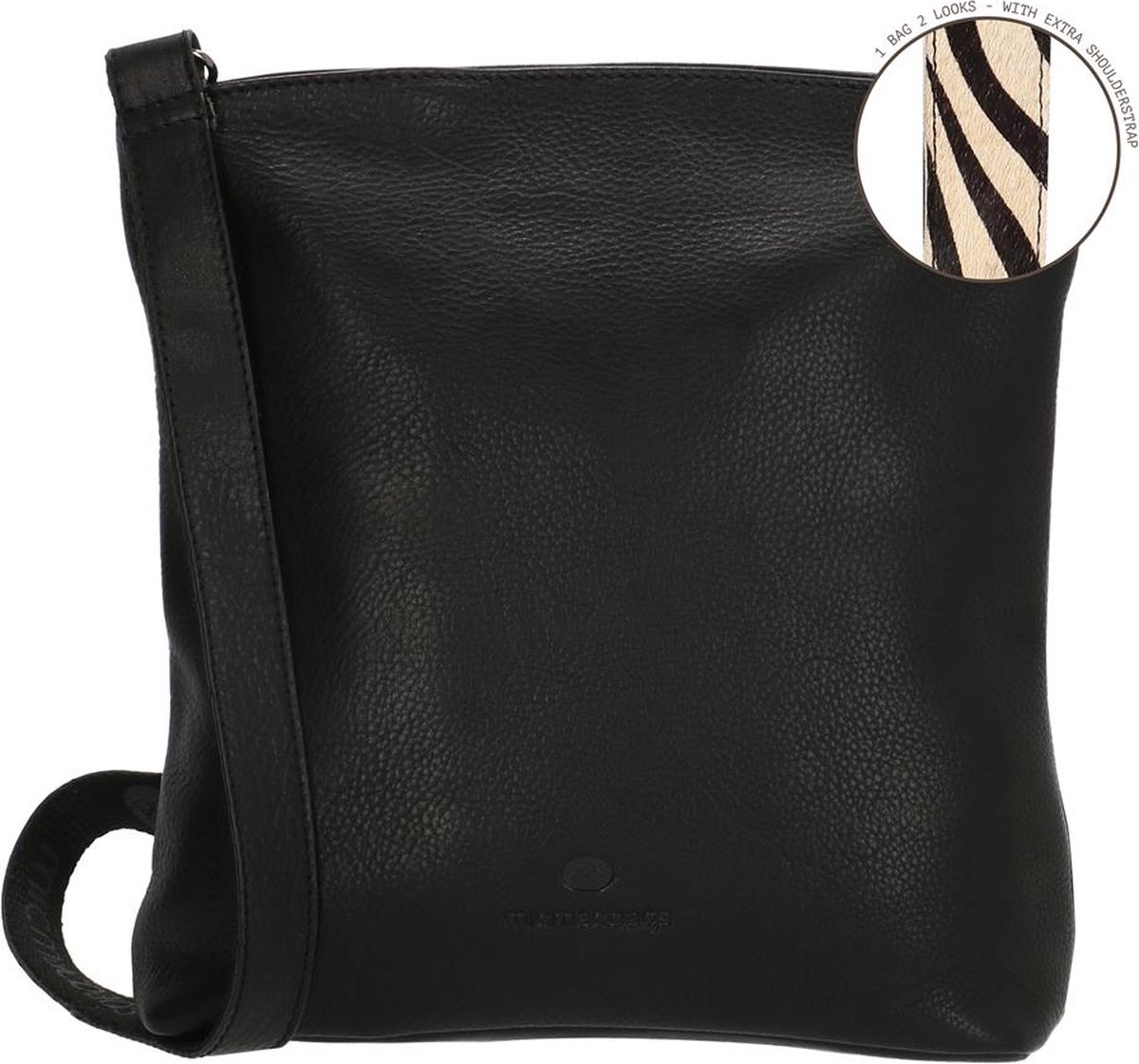 Micmacbags Wildlife Schoudertas - Zwart