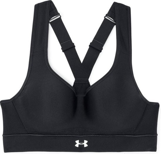 Under Armour Warp Knit High Impact Bra Dames Sport BH - Zwart - Maat 85A